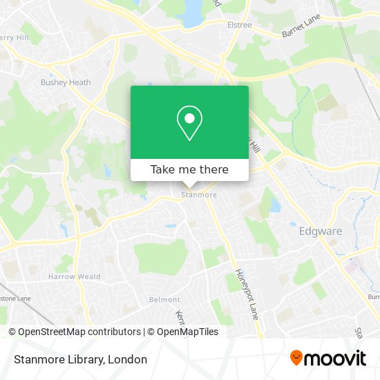 Stanmore Library map