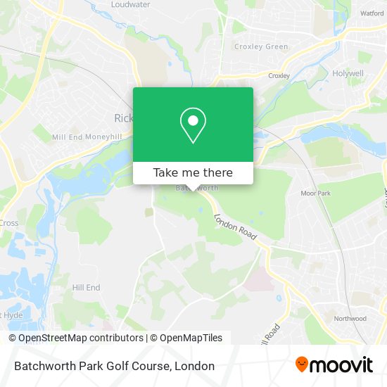 Batchworth Park Golf Course map