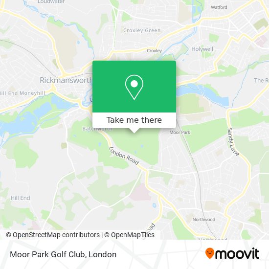 Moor Park Golf Club map