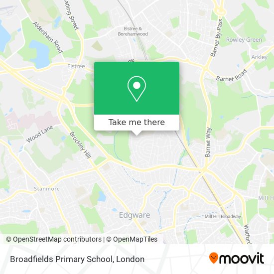 Broadfields Primary School map