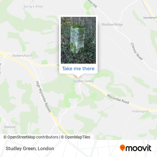 Studley Green map