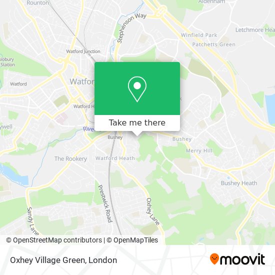 Oxhey Village Green map