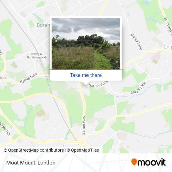 Moat Mount map