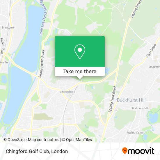 Chingford Golf Club map