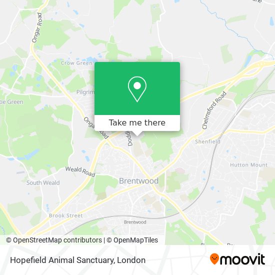 Hopefield Animal Sanctuary map