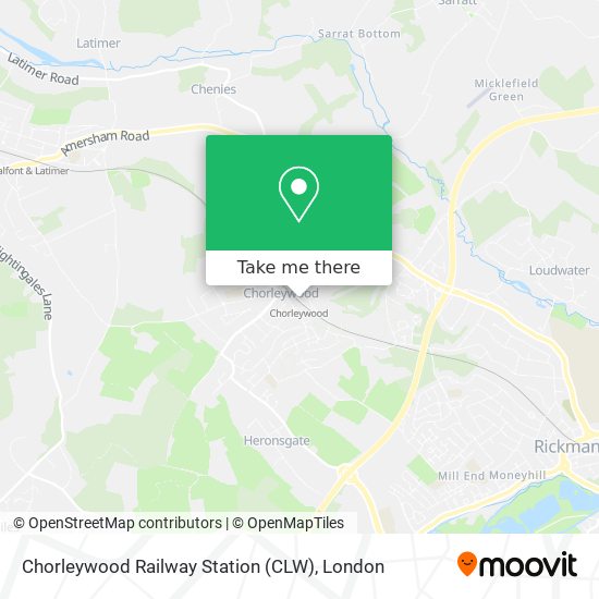 Chorleywood Railway Station (CLW) map