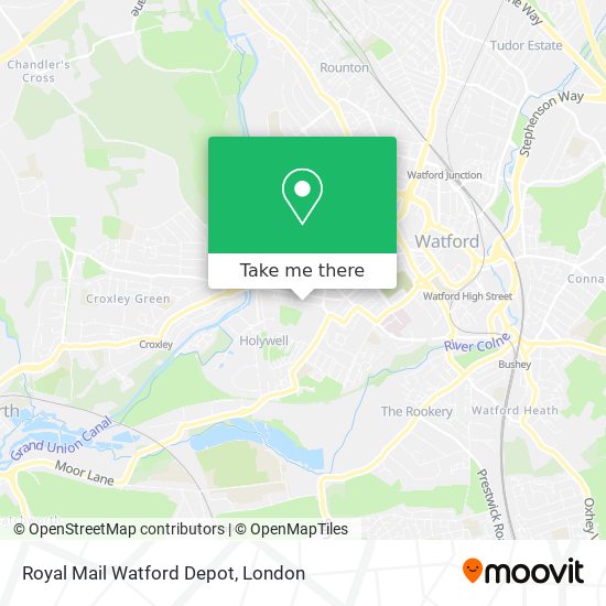 Royal Mail Watford Depot map