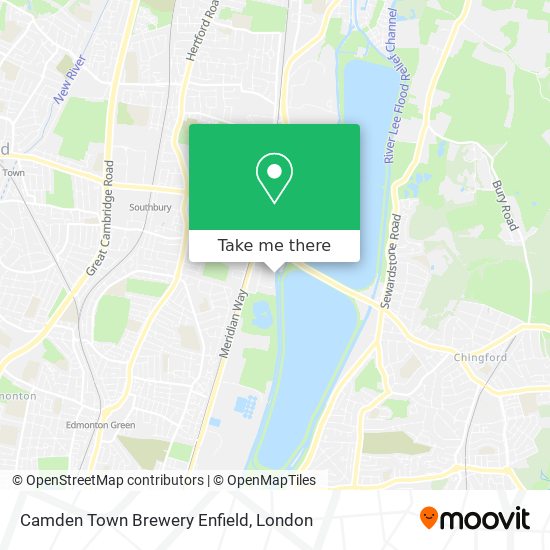 Camden Town Brewery Enfield map