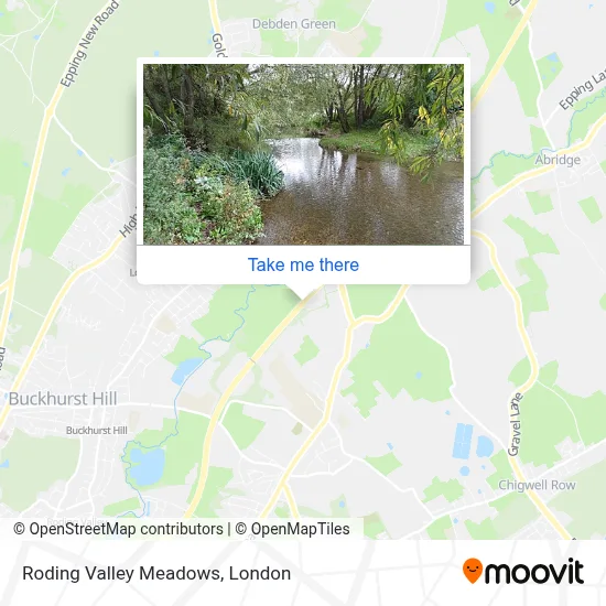 Roding Valley Meadows map