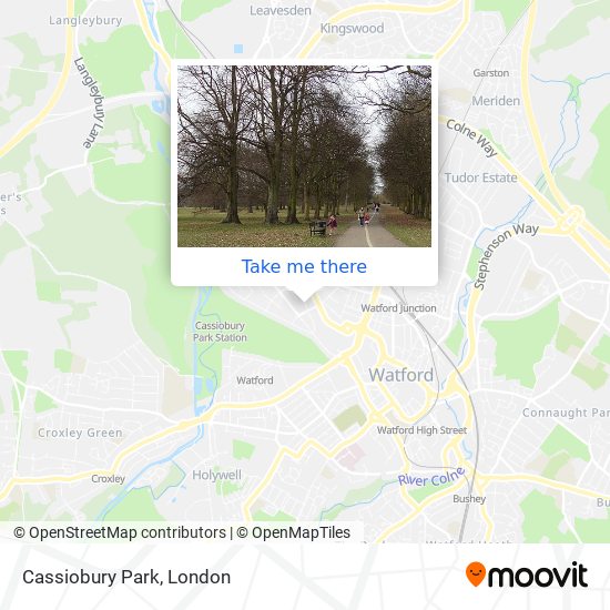 Cassiobury Park map