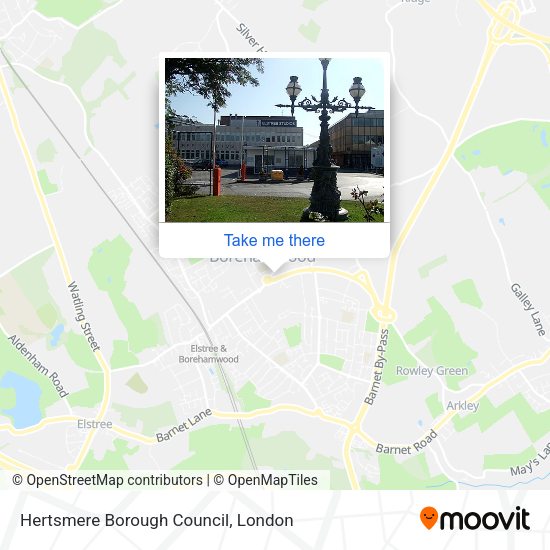 Hertsmere Borough Council map