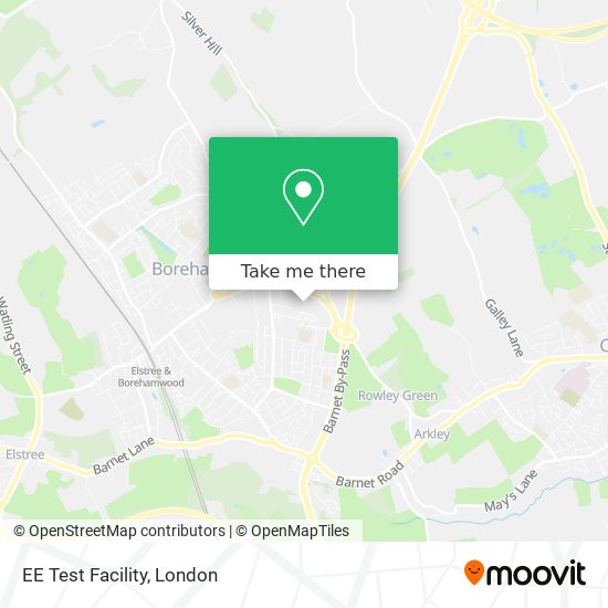 EE Test Facility map