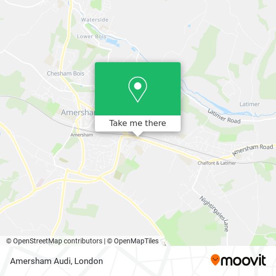 Amersham Audi map