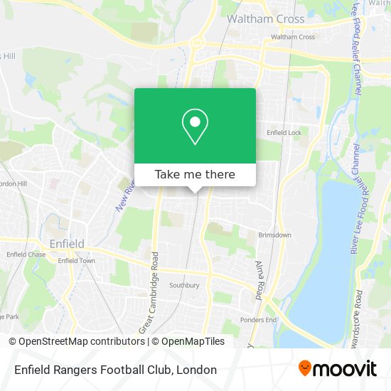 Enfield Rangers Football Club map