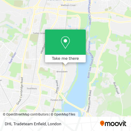 DHL Tradeteam Enfield map