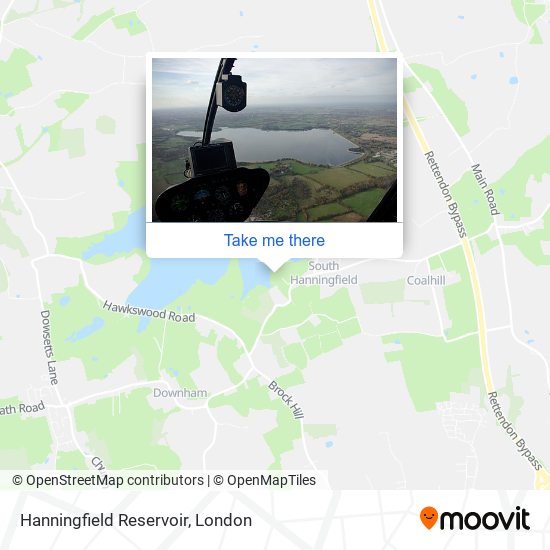 Hanningfield Reservoir map