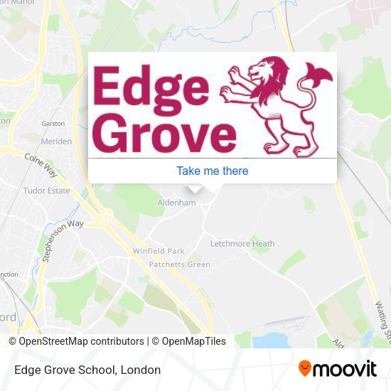 Edge Grove School map