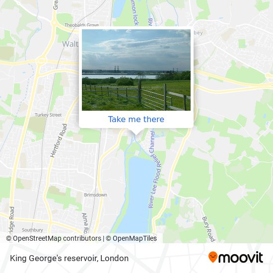 King George's reservoir map
