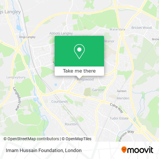 Imam Hussain Foundation map
