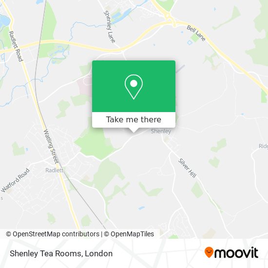 Shenley Tea Rooms map