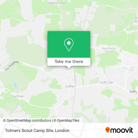 Tolmers Scout Camp Site map