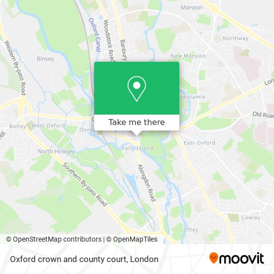 Oxford crown and county court map