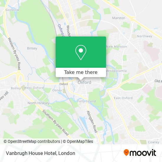 Vanbrugh House Hotel map