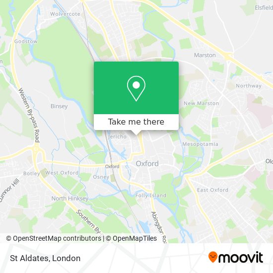 St Aldates map