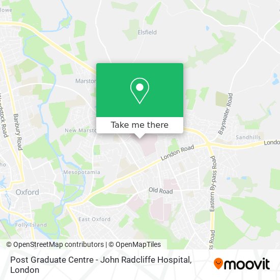 Post Graduate Centre - John Radcliffe Hospital map