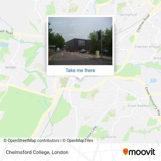 Chelmsford College map