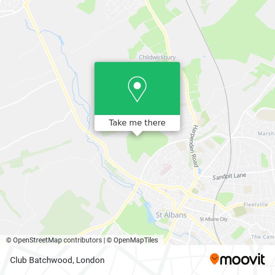 Club Batchwood map