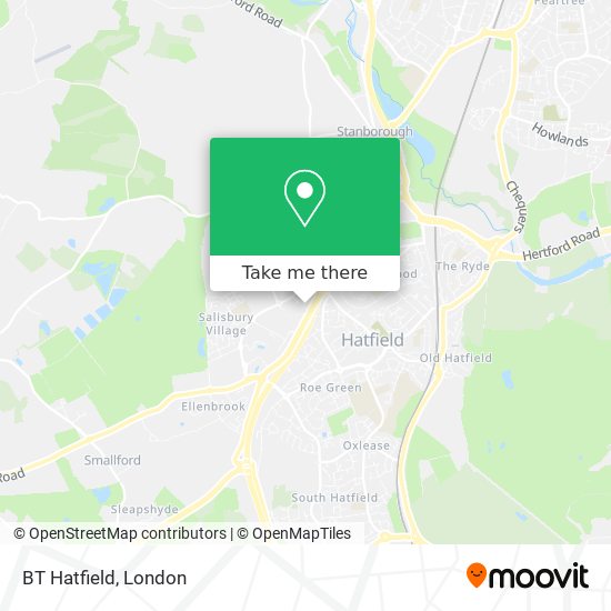 BT Hatfield map