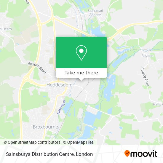 Sainsburys Distribution Centre map