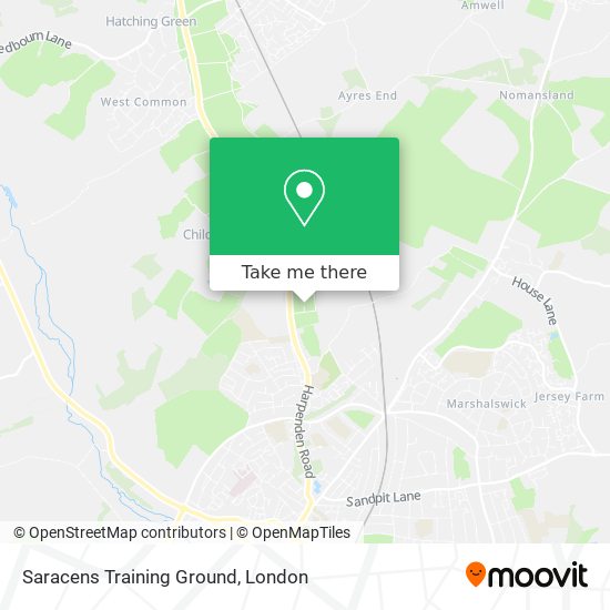 Saracens Training Ground map