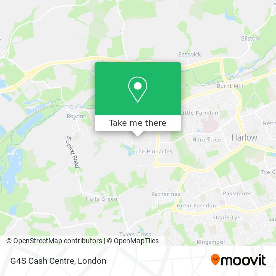 G4S Cash Centre map