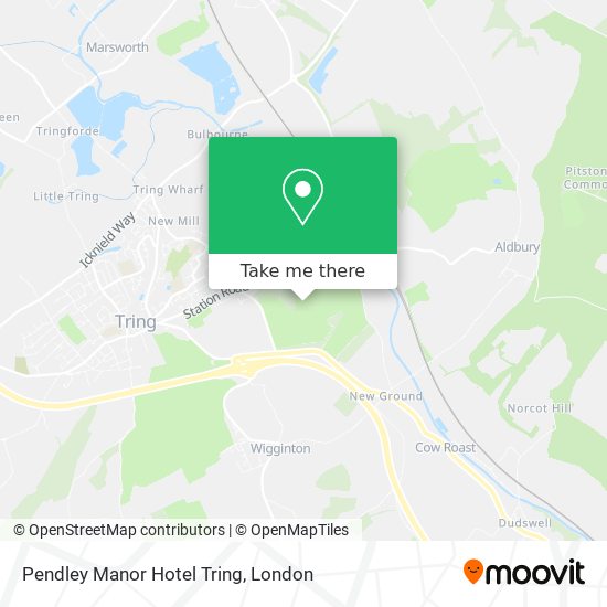 Pendley Manor Hotel Tring map