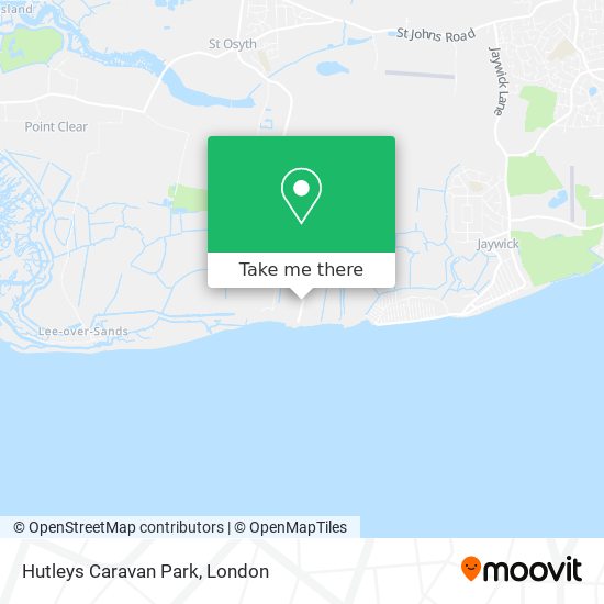 Hutleys Caravan Park map