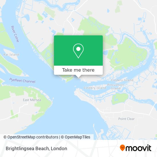 Brightlingsea Beach map