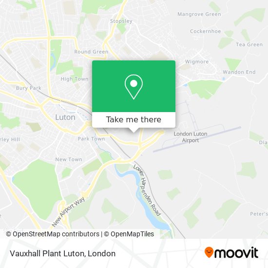 Vauxhall Plant Luton map