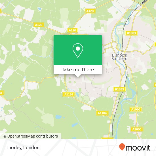 Thorley map