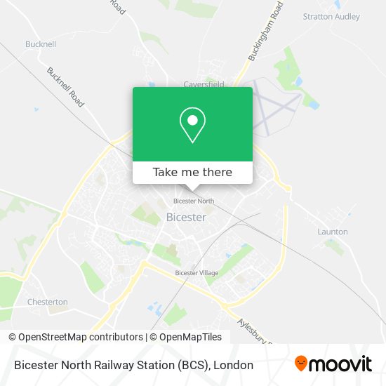 Bicester North Railway Station (BCS) map