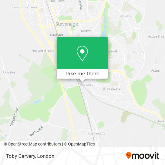 Toby Carvery map