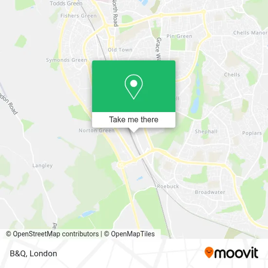 How to Get to B&Q in Stevenage by Bus or Train?