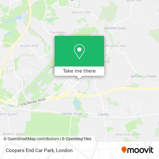 Coopers End Car Park map