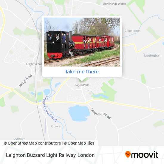 Leighton Buzzard Light Railway map