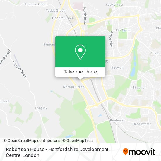 Robertson House - Hertfordshire Development Centre map
