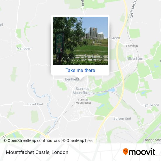 Mountfitchet Castle map