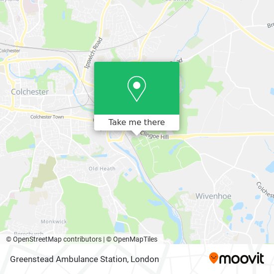Greenstead Ambulance Station map