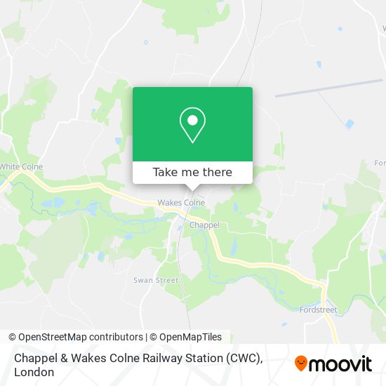 Chappel & Wakes Colne Railway Station (CWC) map
