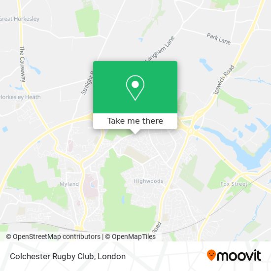 How to get to Colchester Rugby Club by Bus, Train or Tube?